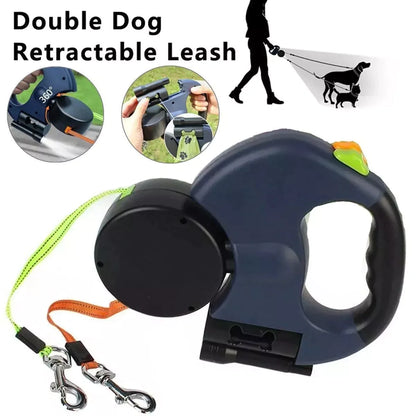 Dual Retractable Pet Leash