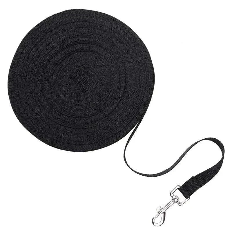 Dog leash for long obedience recall and training with multiple length options