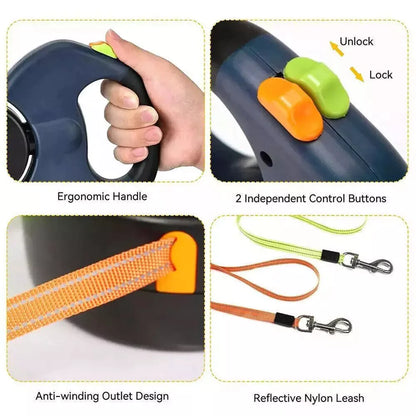 Dual Retractable Pet Leash
