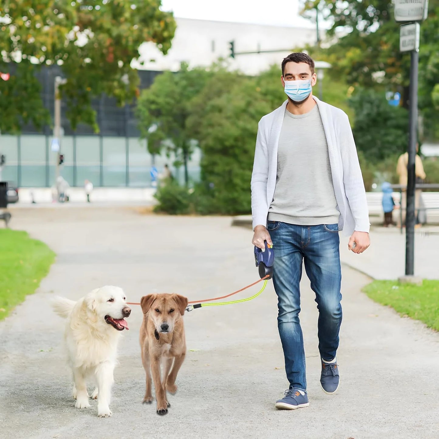 Dual Retractable Pet Leash