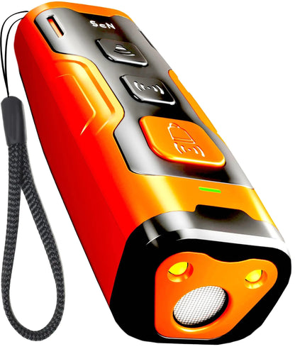 Dog bark deterrent device with ultrasonic training and long battery life for behavior control